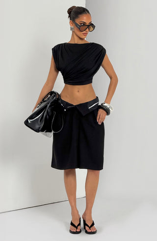 Ausra Bermuda Shorts - Black