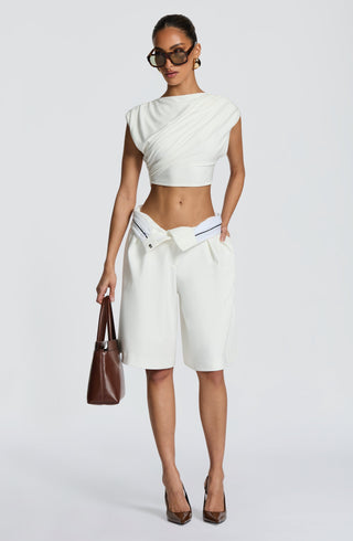 Ausra Bermuda Shorts - Ivory