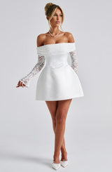 Georgianna Mini Dress - Ivory